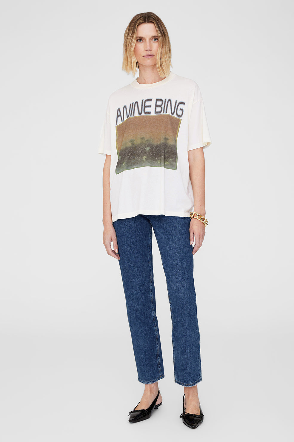 Cade Tee Mushrooms - Off White